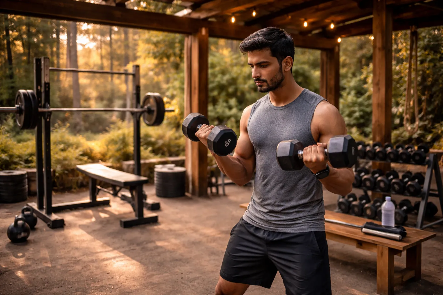 Open gym fitness area at The Farmlands