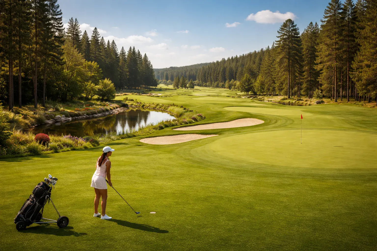 Farmhouse destination with nearby golf access and open views