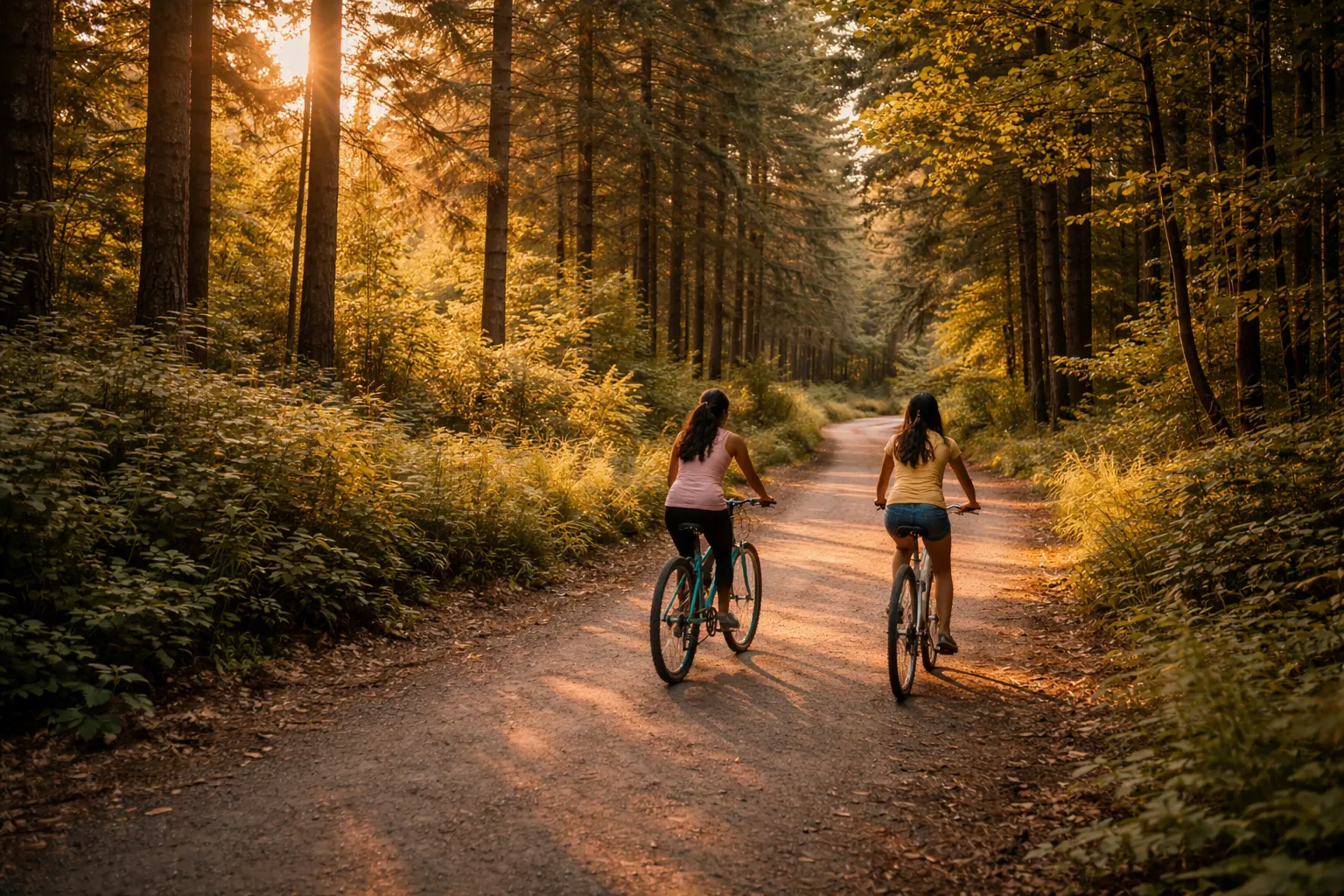 Riding path through dense jungle landscape near The Farmlands